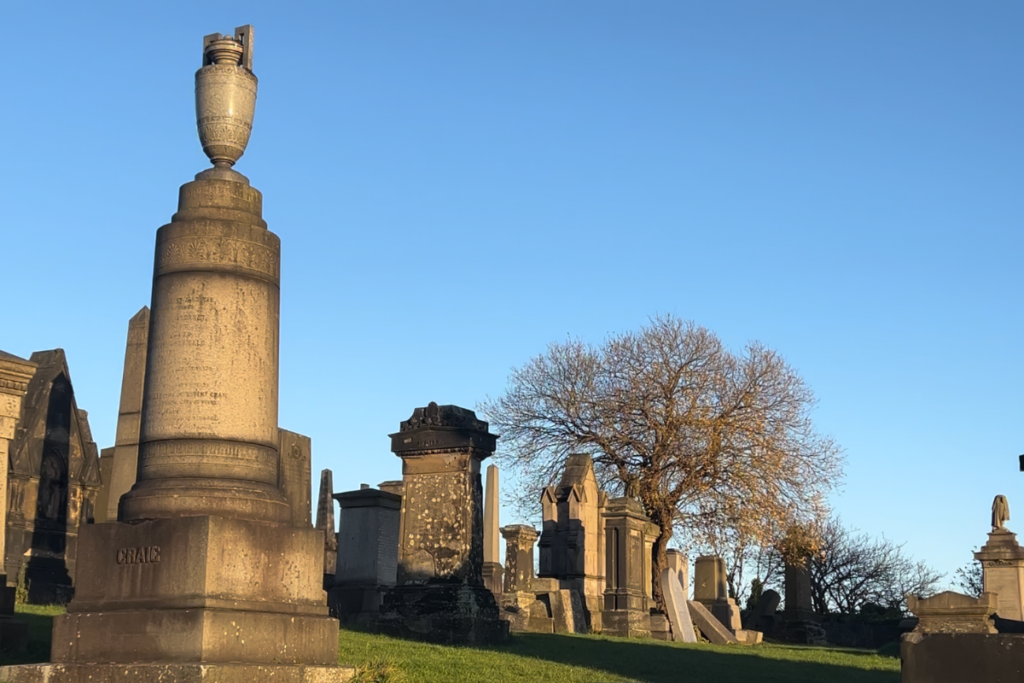Glasgow Necropolis Graves at Glasgow Necropolis