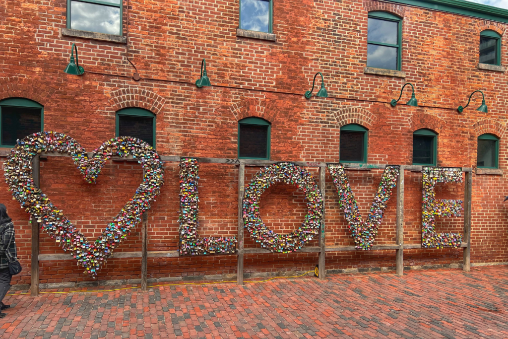 Love Locks at Toronto Distillery District