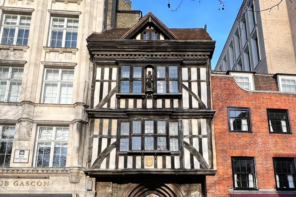 St Bartholomew's Gatehouse Tudor Building in London